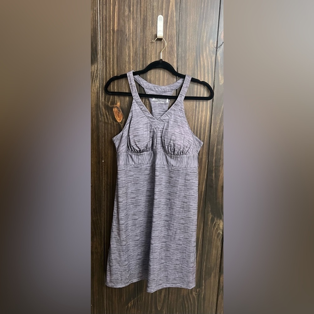 Gray Athletic Racer Dress-Size:Large - Picture 2 of 7